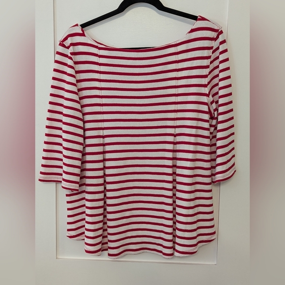 We The Free Red & White Striped Top - Picture 2 of 6